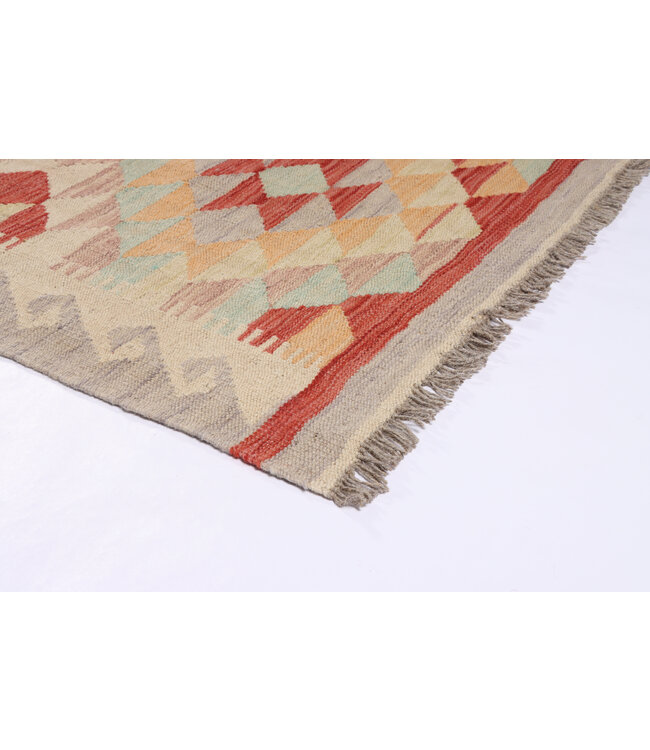 179x123 cm Handgeweven Traditionele Kelim Vloerkleed Wol Tapijt