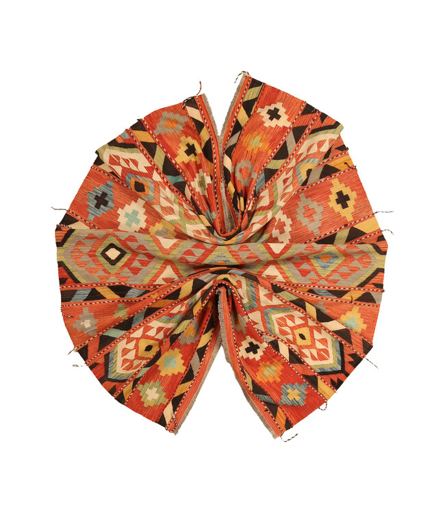 294x195cm Handwoven Traditional Kelim Area Rug Wool Carpet