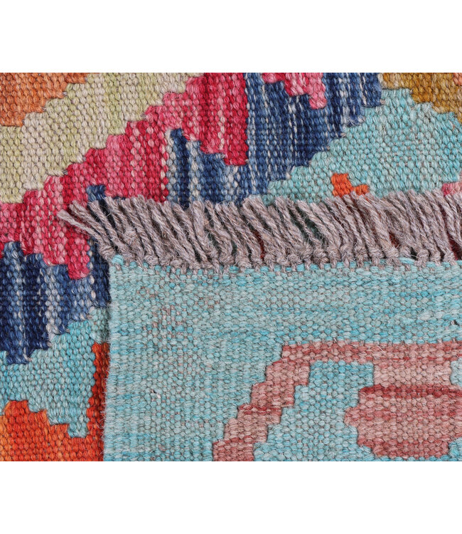 179x128 cm Handwoven Traditional Kelim Area Rug Wool Carpet