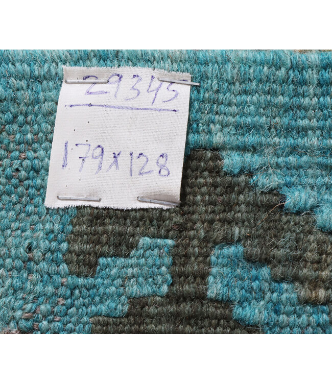 179x128 cm Handwoven Traditional Kelim Area Rug Wool Carpet