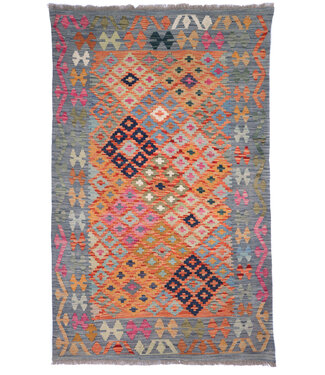 Kelimshop 192x121 cm Handgewebter Traditioneller Kelim Teppich Woll Kelimshop 192x121 cm Handgewebter Traditioneller Kelim Teppich Woll
