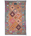 Kelimshop 192x121 cm Handgewebter Traditioneller Kelim Teppich Woll