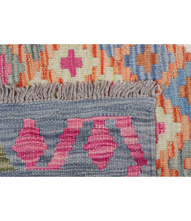 192x121 cm Handgewebter Traditioneller Kelim Teppich Woll