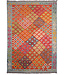 Kelimshop 178x126 cm Handgewebter Traditioneller Kelim Teppich Woll