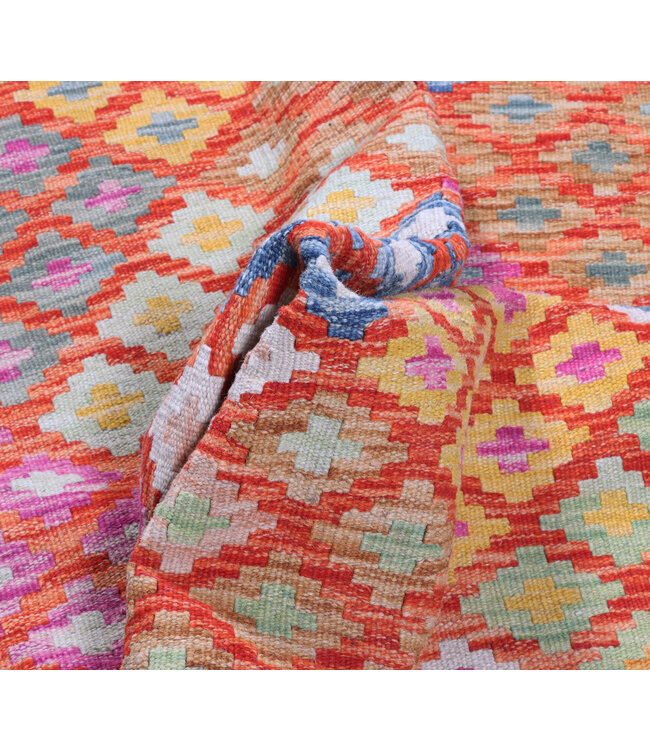 178x126 cm Handgewebter Traditioneller Kelim Teppich Woll