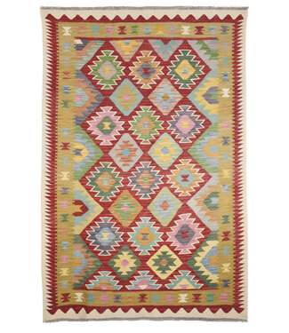 Kelimshop 246x165 cm Handgewebter Traditioneller Kelim Teppich Woll Kelimshop 246x165 cm Handgewebter Traditioneller Kelim Teppich Woll