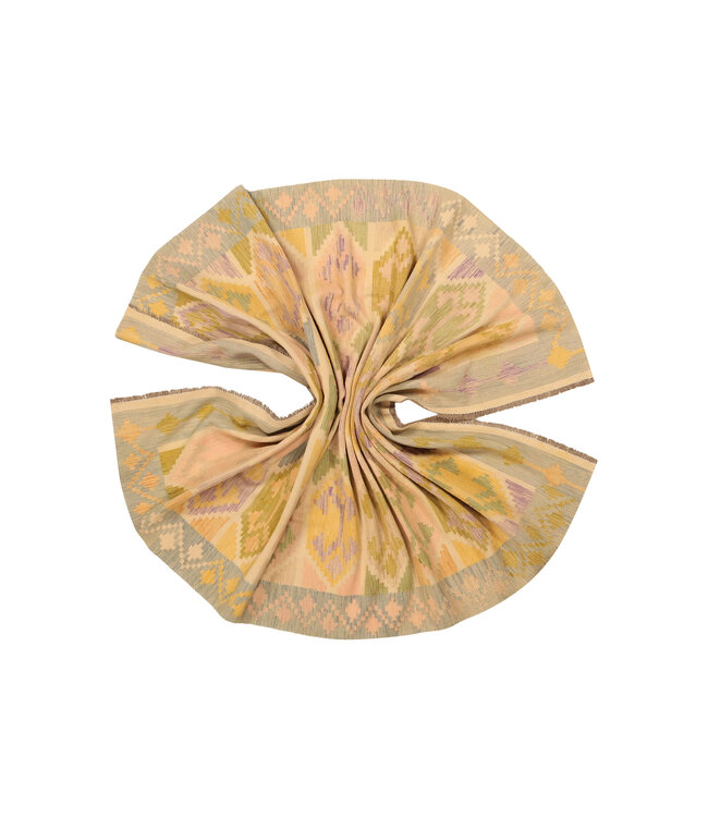 301x196cm Handgeweven Traditionele Kelim Vloerkleed Wol Tapijt