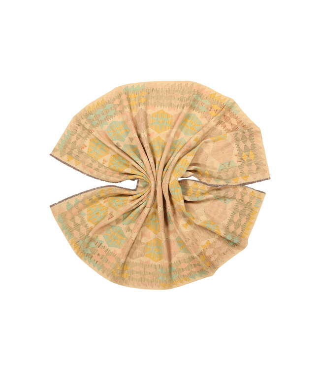 292x196cm Handgeweven Traditionele Kelim Vloerkleed Wol Tapijt