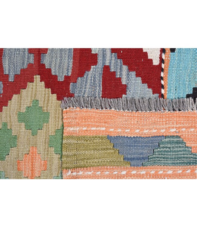 242x174cm Handwoven Traditional Kelim Area Rug Wool Carpet