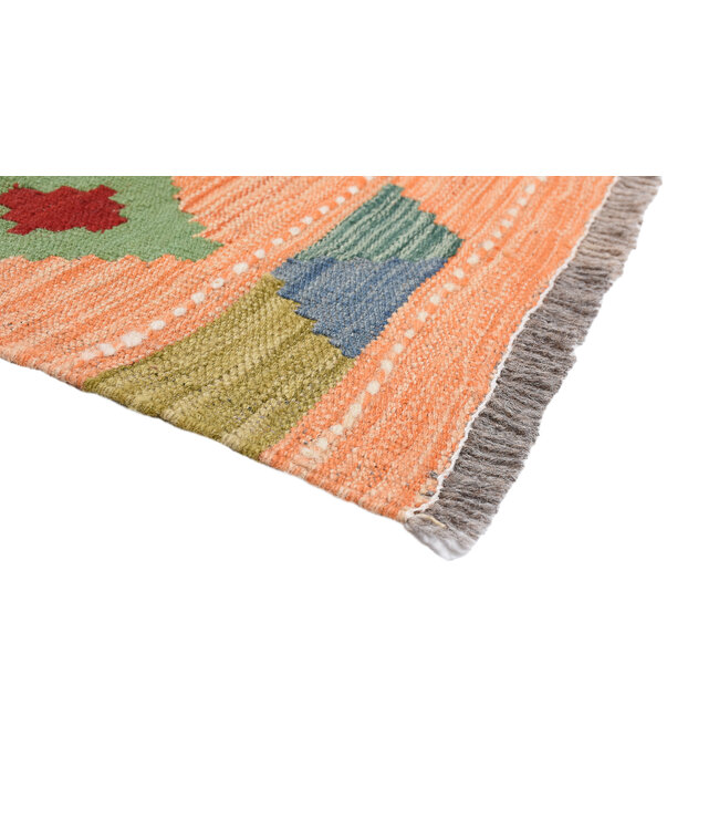 242x174cm Handgeweven Traditionele Kelim Vloerkleed Wol Tapijt