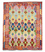 Kelimshop 243x200 cm Handgewebter Traditioneller Kelim Teppich Woll