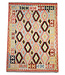 Kelimshop 246x179 cm Handgewebter Traditioneller Kelim Teppich Woll