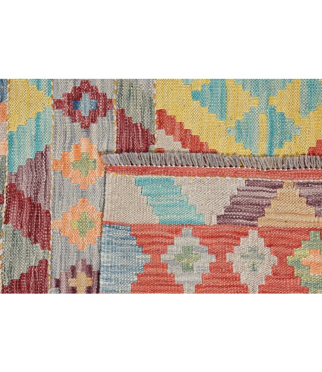 244x174 cm Handwoven Traditional Kelim Area Rug Wool Carpet