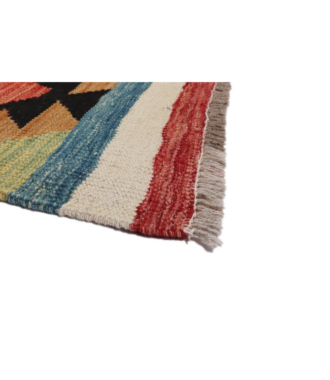 250x174 cm Handgeweven Traditionele Kelim Vloerkleed Wol Tapijt