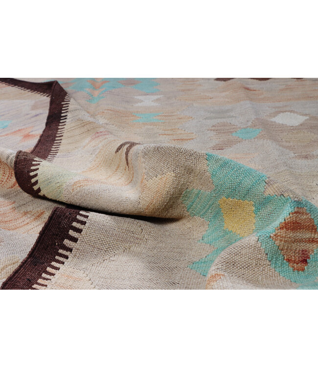 197x146 cm Handgewebter Traditioneller Kelim Teppich Woll