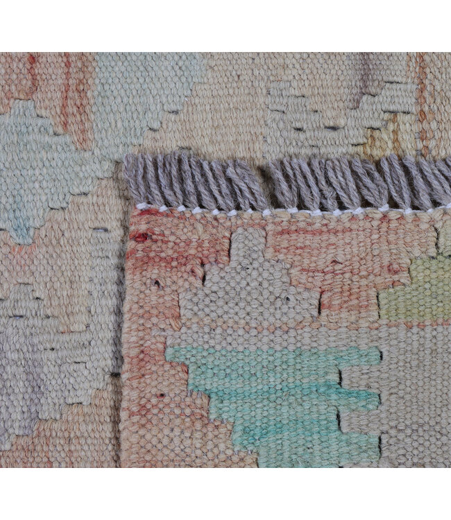 182x155 cm Handgewebter Traditioneller Kelim Teppich Woll