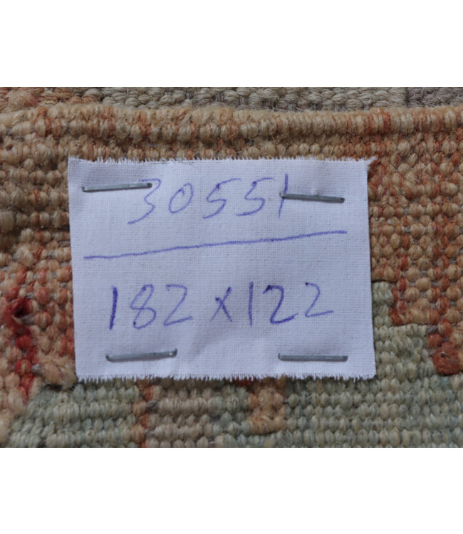 182x155 cm Handwoven Traditional Kelim Area Rug Wool Carpet