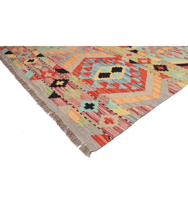 177x120 cm Handgewebter Traditioneller Kelim Teppich Woll