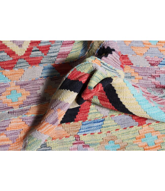 177x120 cm Handgewebter Traditioneller Kelim Teppich Woll