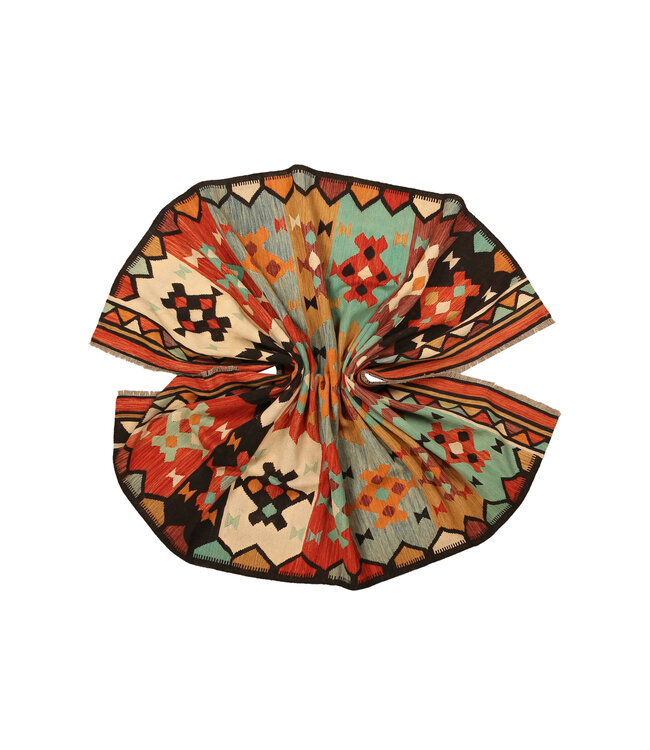 298x198cm Handwoven Traditional Kelim Area Rug Wool Carpet