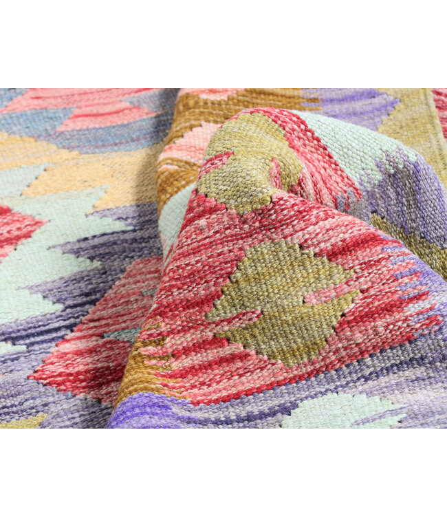 177x131 cm Handgewebter Traditioneller Kelim Teppich Woll