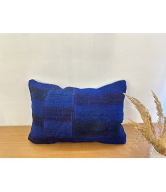 Kelimshop Kilim cushion cover with modern kelim ca 60x40 cm with filling