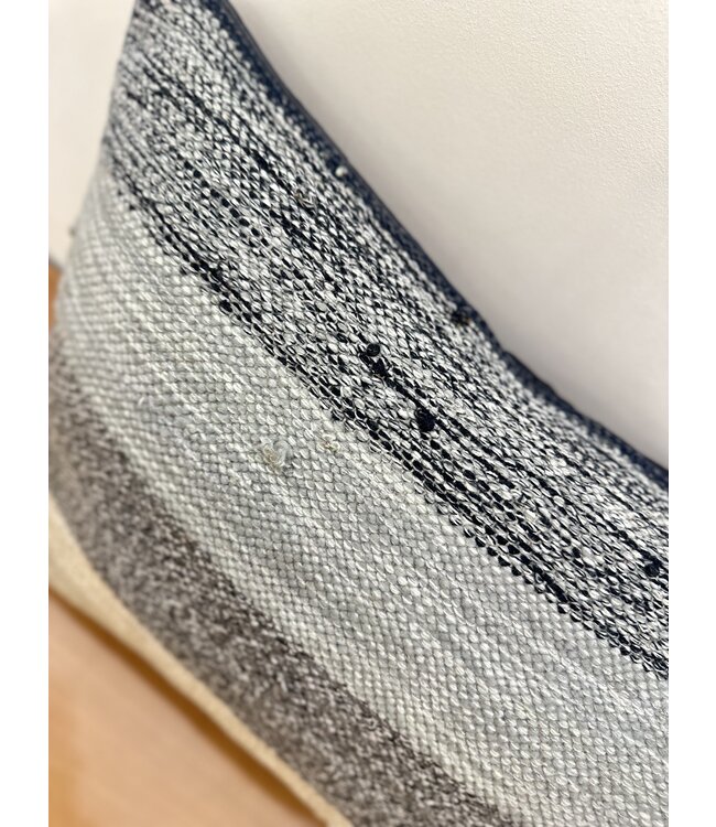 Kelim kussenhoes met modern kelim ca 60x40 cm met vulling