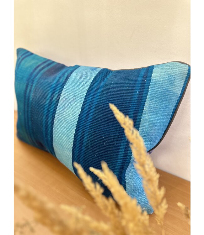 Kelim kussenhoes met modern kelim ca 60x40 cm met vulling