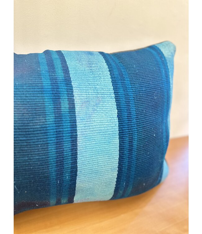 Kelim kussenhoes met modern kelim ca 60x40 cm met vulling