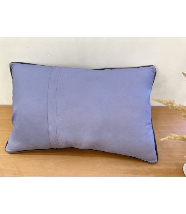 Kelim-Kissenbezug mit modern-Kelim ca. 60 x 40 cm, mit Füllung