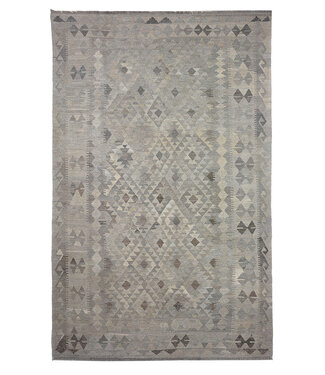 Kelimshop 252x163 cm Handgewebter Kelim-Teppich Natürlicher Wolle