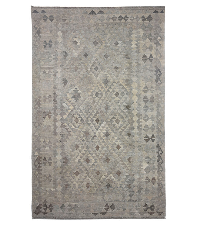 252x163 cm Handgewebter Kelim-Teppich Natürlicher Wolle