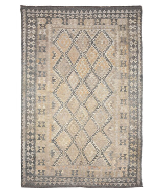 Kelimshop 240x170 cm Handgewebter Kelim-Teppich Natürlicher Wolle