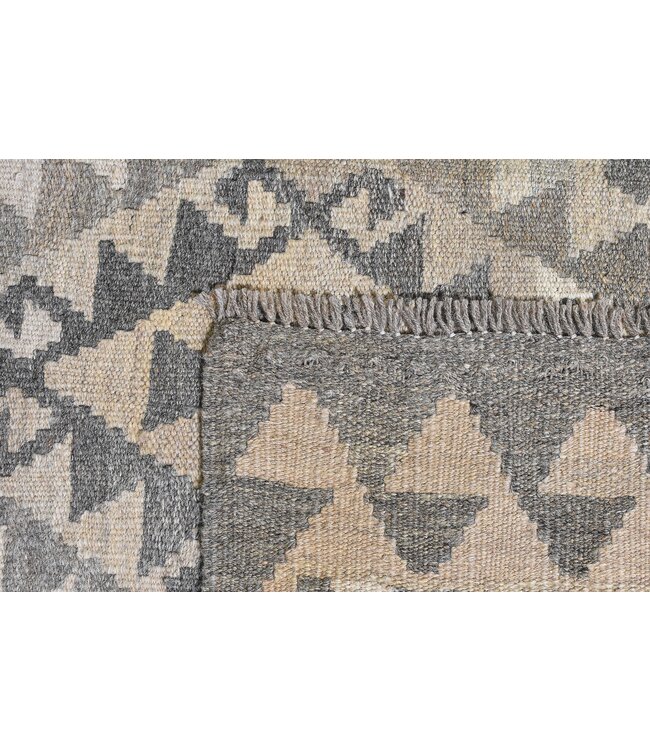 250x176 cm Handgeweven Natural Kelim Wol Tapijt