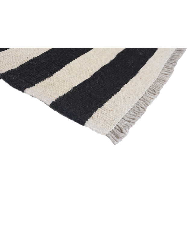 247x181 cm Handgewebter Moderner  Woll-Kelim-Teppich