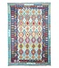 Kelimshop 299x205 cm Handgewebter Traditioneller Kelim Teppich Woll