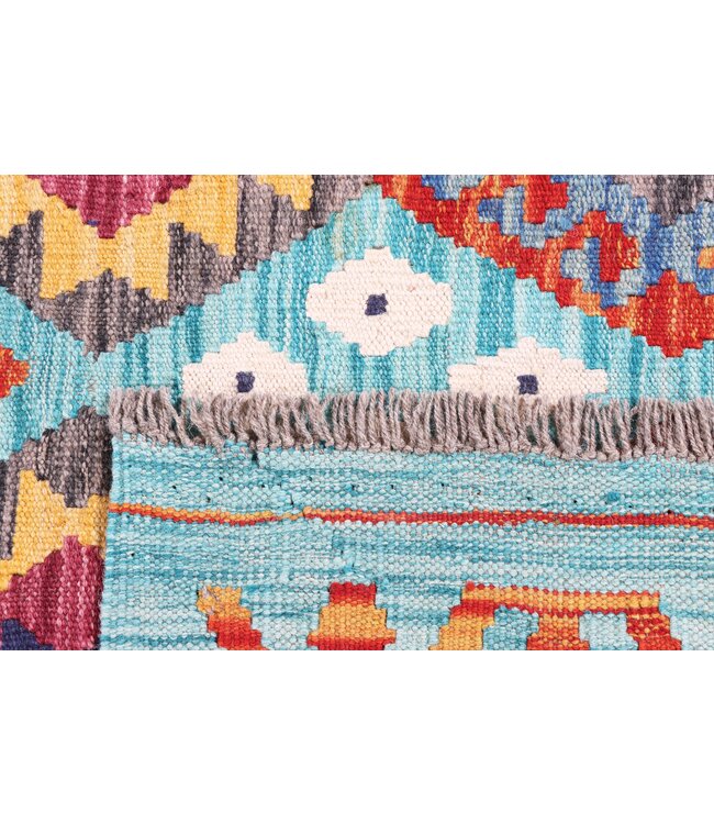 299x205 cm Handwoven Traditional Kelim Area Rug Wool Carpet