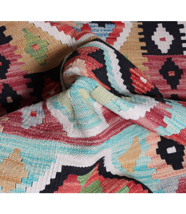 200x80   cm Handwoven Kelim Runner Wool Rug