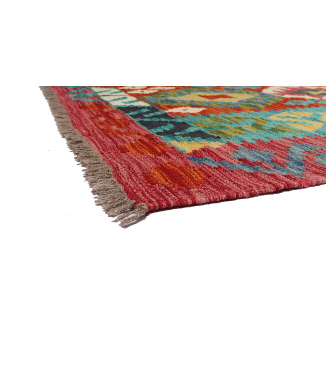 246x184 cm Handgewebter Traditioneller Kelim Teppich Woll