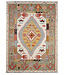 Kelimshop 242x177  cm Handgewebter Traditioneller Naila Kelim Teppich Woll