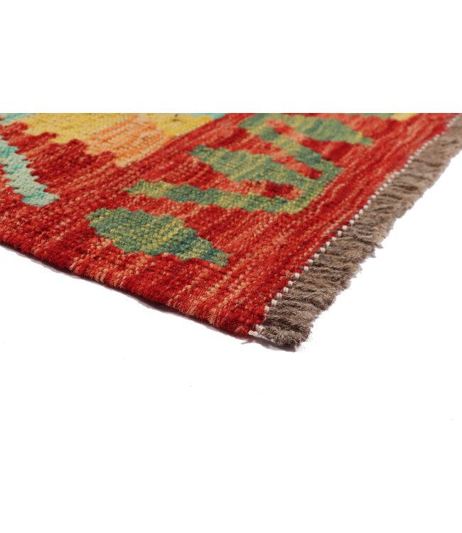 194x70   cm Handwoven Kelim Runner Wool Rug