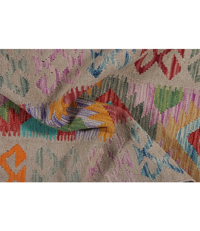 200x65   cm Handwoven Kelim Runner Wool Rug