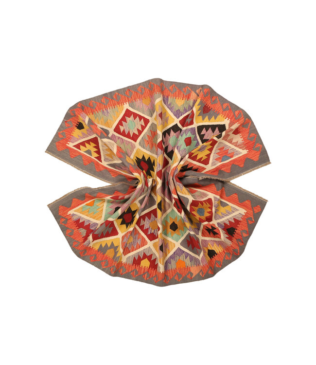 298x203cm Handwoven Traditional Kelim Area Rug Wool Carpet