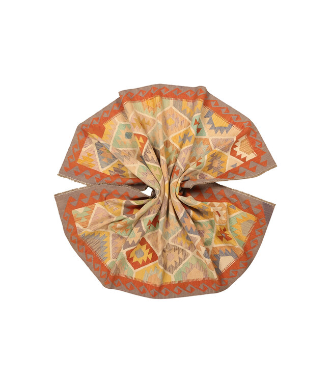 303x203cm Handgewebter Traditioneller Kelim Teppich Woll