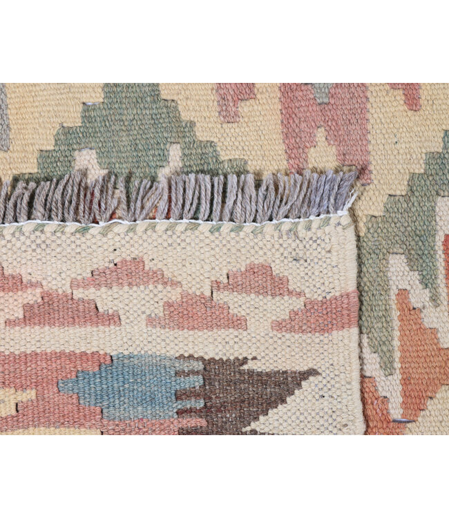 286x76   cm Handwoven Kelim Runner Wool Rug