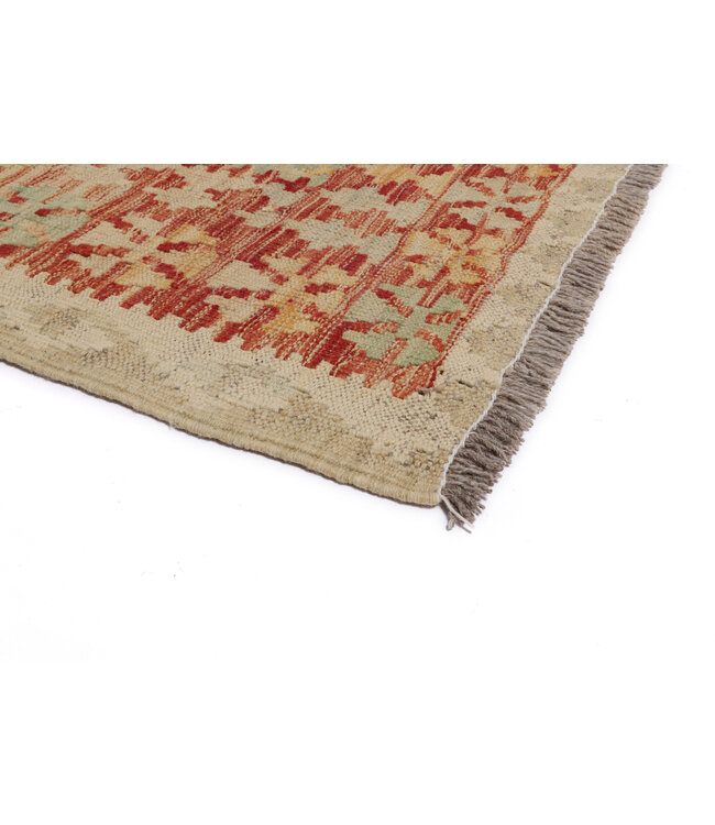 310x210 cm Handgeweven Traditionele Kelim Vloerkleed Wol Tapijt