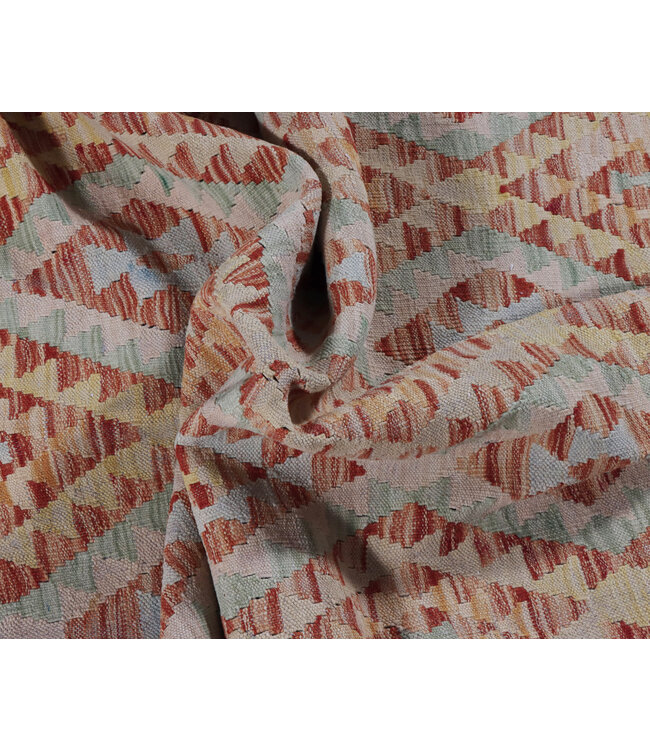 310x210 cm Handgeweven Traditionele Kelim Vloerkleed Wol Tapijt