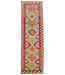 Kelimshop 210X64  cm Handgewebter Kelim Läufer  Wollteppich