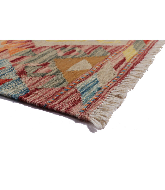 203x78 cm Handwoven Kelim Runner Wool Rug