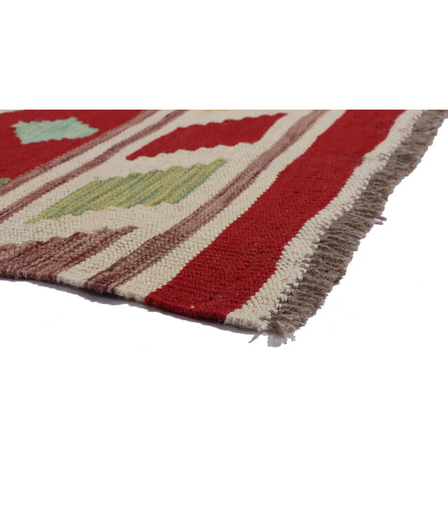 297x 84 cm Handwoven Kelim Runner Wool Rug